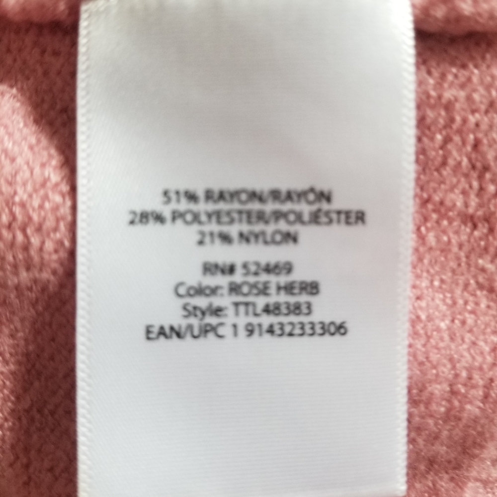 Pretty in Pink Turtleneck Tunic - size 12/14 - Picture 5 of 6